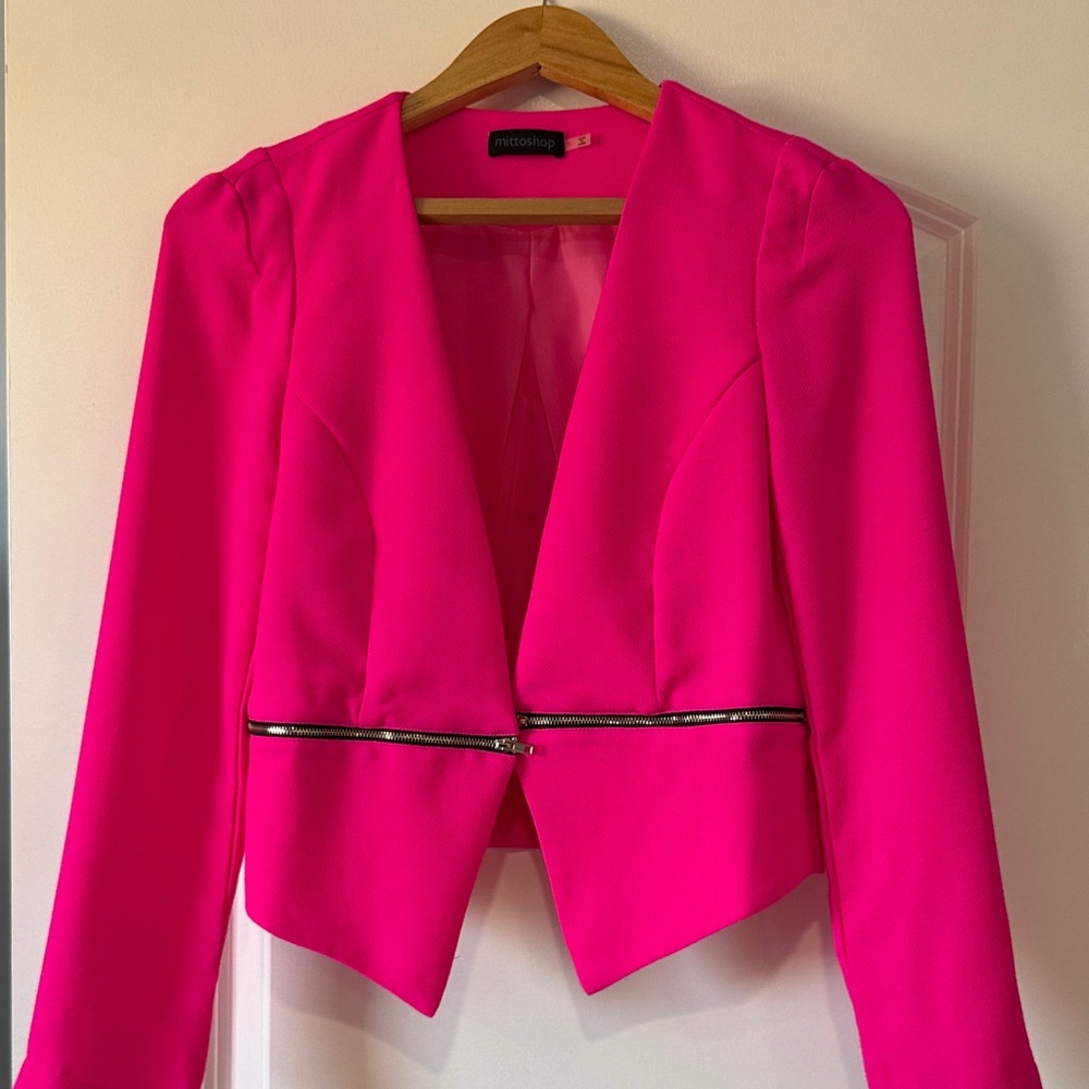 Mittoshop Vibrant Pink Blazer